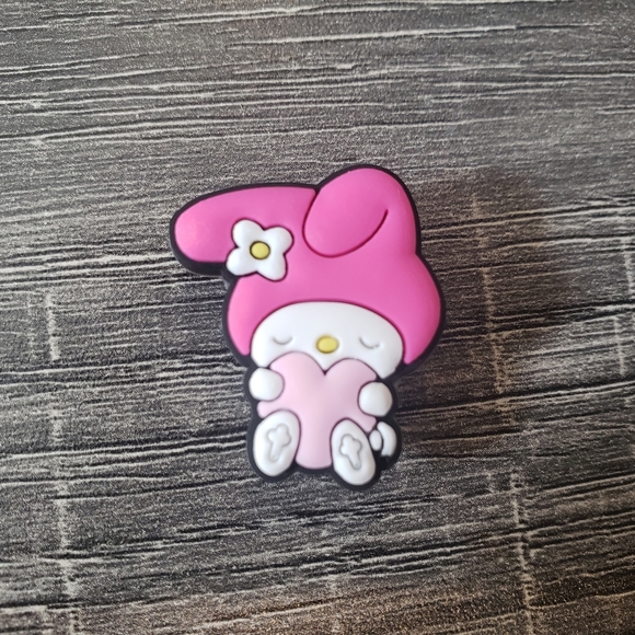 5 x New Croc Charms / Jibbitz, My Melody style - Picture 2 of 3